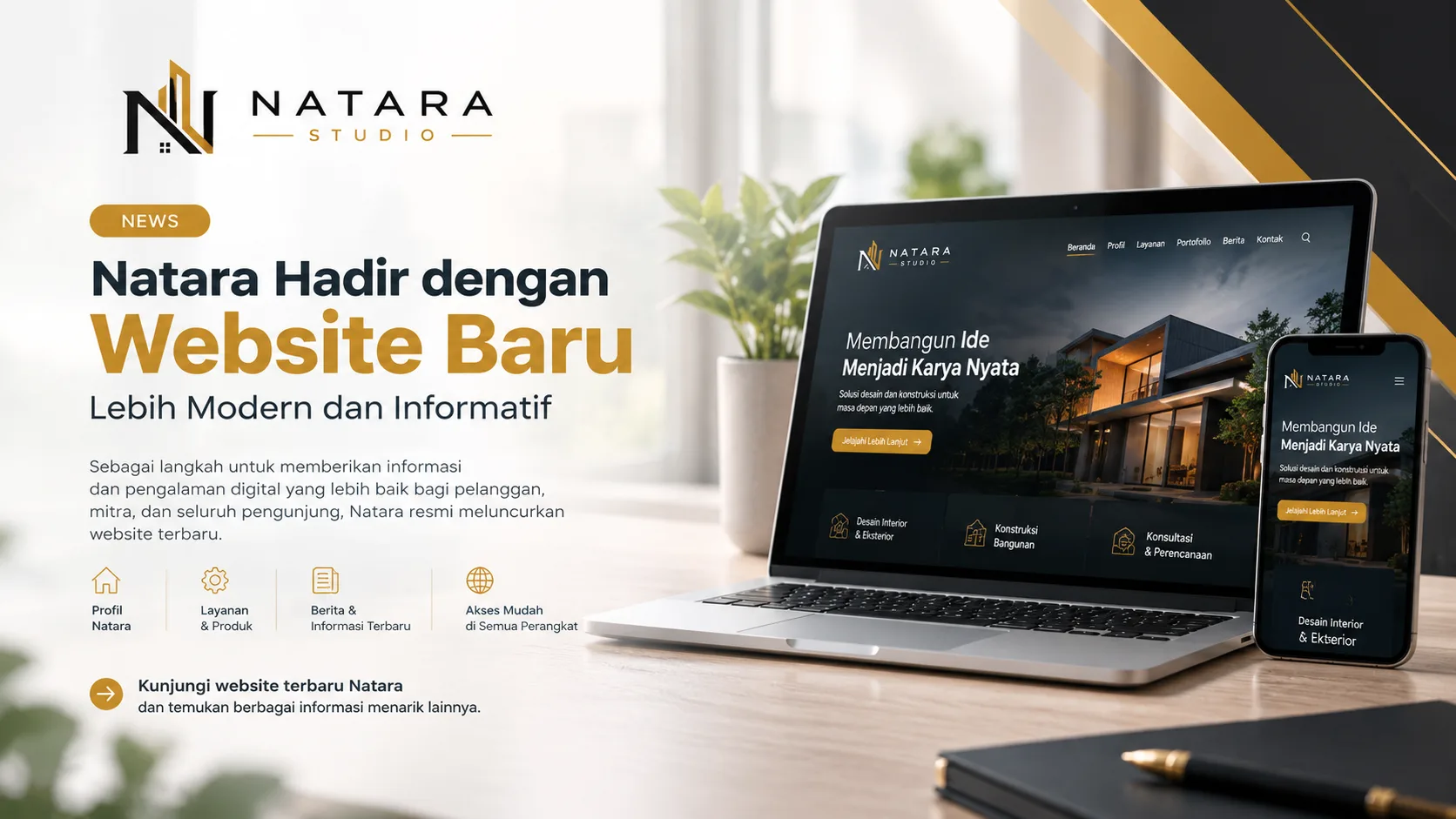 Natara Hadir dengan Website Baru, Lebih Modern dan Informatif